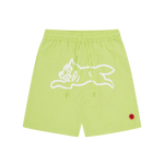 RUNNING DOG SWIM SHORT - LIME GREEN