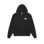 ROUNDABOUT ZIP THROUGH HOOD - BLACK