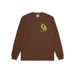 ICECREAM WAFFLE L/S T-SHIRT - BROWN