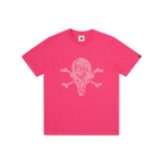 RHINESTONE CONES & BONES T-SHIRT - PINK