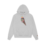 CONE MAN POPOVER HOOD - HEATHER GREY