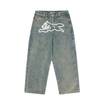 RUNNING DOG TRIPLE SCOOP DENIM PANT - VINTAGE WASH