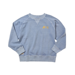 RUNNING DOG DYED CREWNECK - BLUE