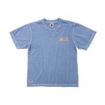 RUNNING DOG DYED T-SHIRT - BLUE