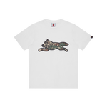 CAMO RUNNING DOG WOODLAND T-SHIRT - WHITE