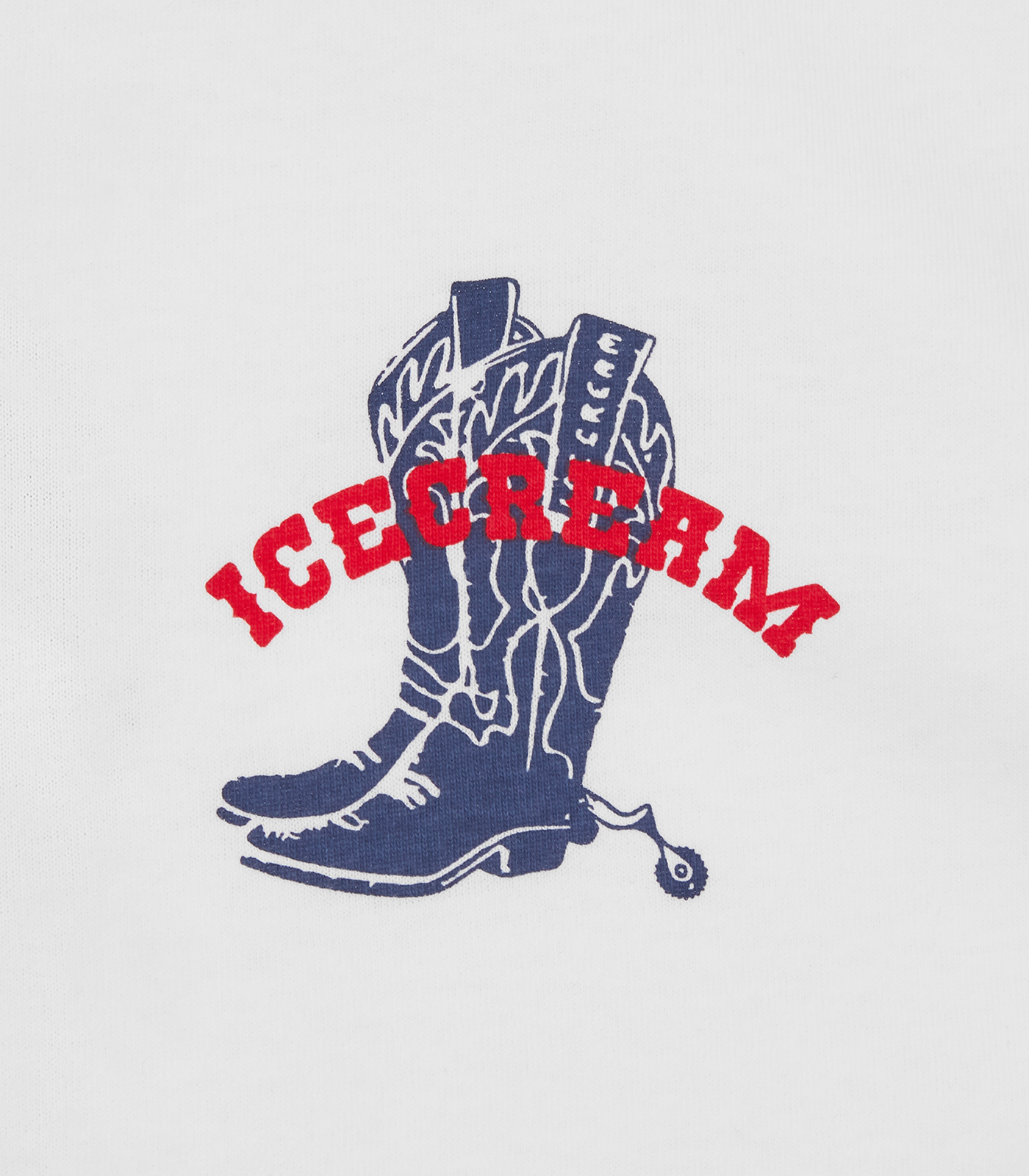 COWBOY BOOT T SHIRT WHITE Billionaire Boys Club cowboy-boot-t-shirt-white-billionaire-boys-club