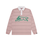 BARBED WIRE RUGBY SHIRT - PALE PINK