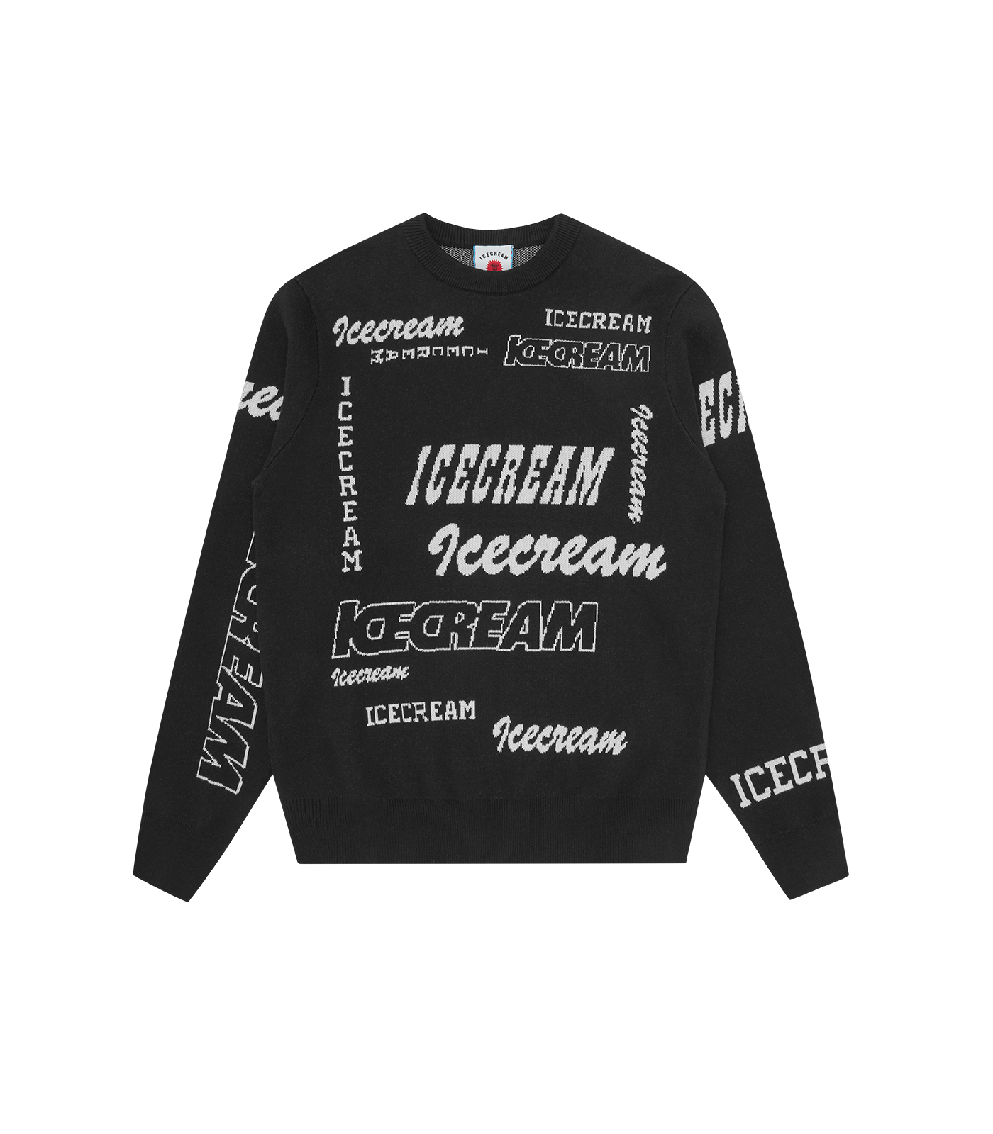 MULTI LOGO KNIT CREWNECK - BLACK – Billionaire Boys Club
