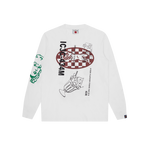 MULTI GRAPHIC LS T-SHIRT - WHITE