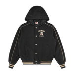 HOODED WORK JACKET - WASHED BLACK