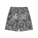 CONE STAMP RUNNING DOG SWIM SHORTS - GREY