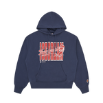 CHERRY OVERSIZED POPOVER HOOD - NAVY