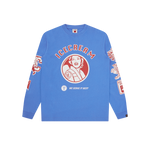 MULTI GRAPHIC LS T-SHIRT - BLUE