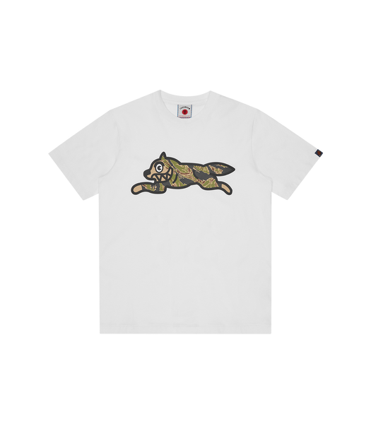 TIGER STRIPE RUNNING DOG T-SHIRT - WHITE – Billionaire Boys Club