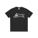 SPRAY PAINT RUNNING DOG T-SHIRT - BLACK