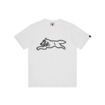 SPRAY PAINT RUNNING DOG T-SHIRT - WHITE
