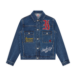 MASCOT DENIM TRUCKER JACKET - MID WASH BLUE