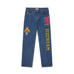 MASCOT DENIM PANTS - MID WASH BLUE
