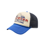 ICECREAM DINER TRUCKER CAP - ECRU/BLUE