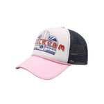 ICECREAM DINER TRUCKER CAP - WHITE/PINK