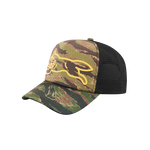 TIGER STRIPE RUNNING DOG TRUCKER CAP - CAMO