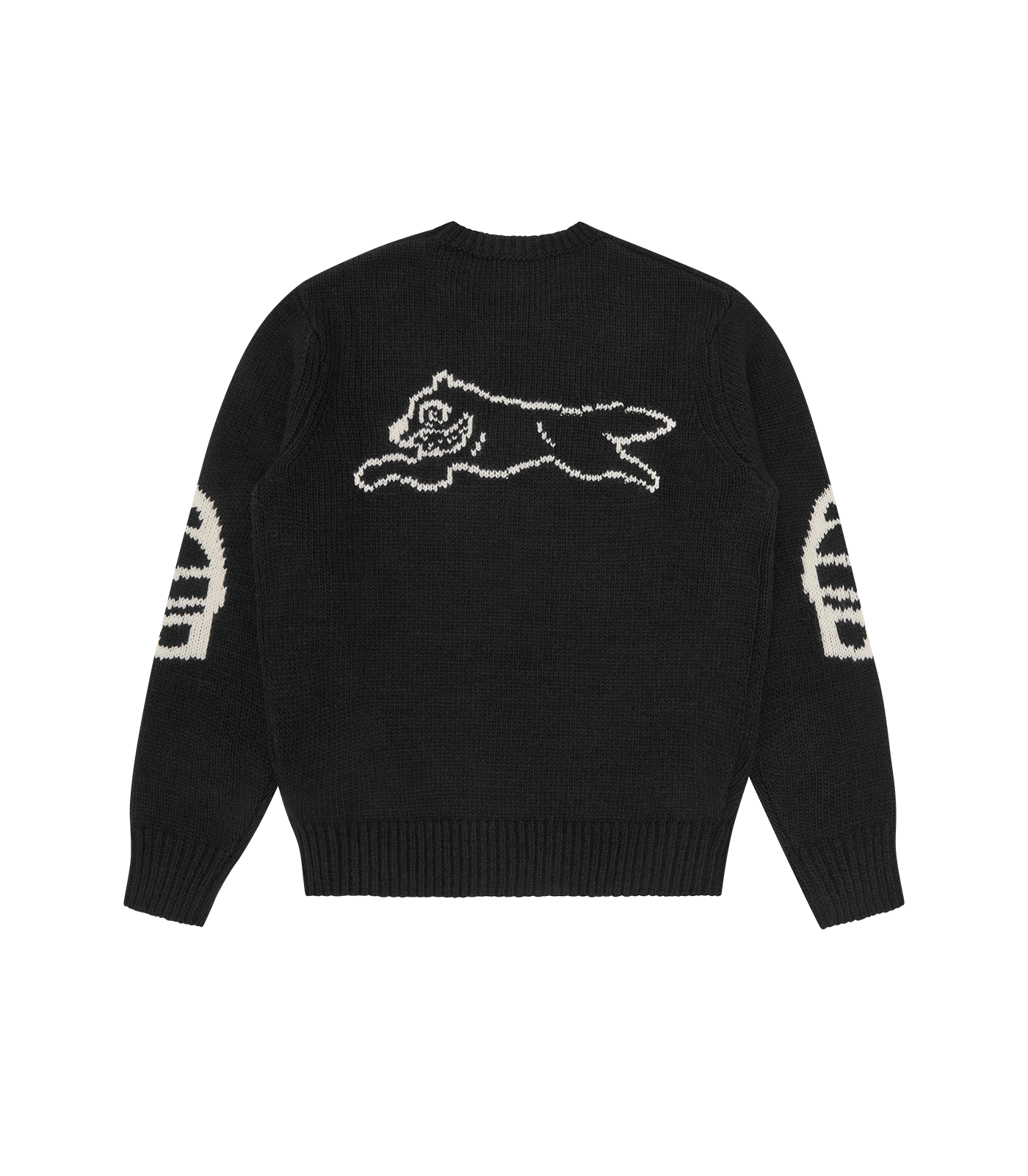 RUNNING DOG KNITTED CREWNECK - BLACK – Billionaire Boys Club RUNNING DOG KNITTED CREWNECK - BLACK – Billionaire Boys Club