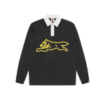 RUNNING DOG RUGBY SHIRT - BLACK