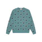 MONOGRAM KNITTED CREWNECK - BLUE