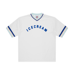 V-NECK SPORTS JERSEY - WHITE