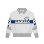 IC CUBS COLLARED QUARTER ZIP - WHITE/BLUE