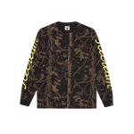 TREE CAMO LS T-SHIRT - BLACK