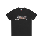 CHOC CHIP CAMO RUNNING DOG T-SHIRT - BLACK