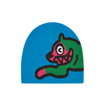 RUNNING DOG BEANIE - BLUE