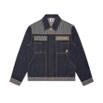 HICKORY PANEL DENIM TRUCKER JACKET - INDIGO