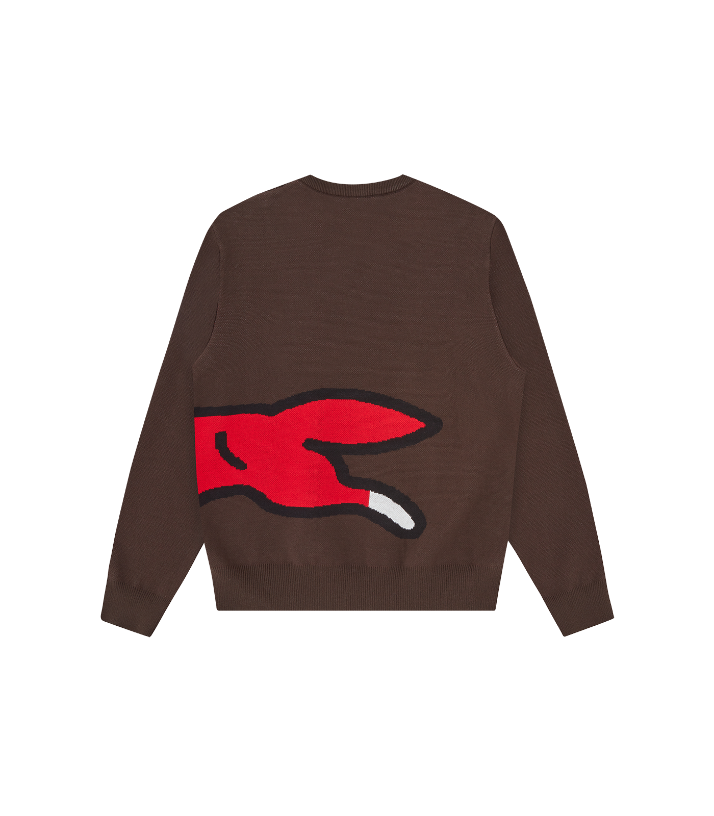 RUNNING DOG KNITTED CREWNECK - BROWN – Billionaire Boys Club RUNNING DOG KNITTED CREWNECK - BROWN – Billionaire Boys Club