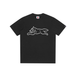 CRYSTAL RUNNING DOG T-SHIRT - BLACK