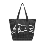 RUNNING DOG RIPSTOP DENIM TOTE BAG - BLACK
