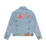 RUNNING DOG DENIM TRUCKER JACKET - LIGHT WASH BLUE