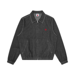 RIPSTOP RUNNING DOG DENIM WORK JACKET - BLACK