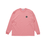 EMBROIDERED RUNNING DOG L/S T-SHIRT - DEEP PINK