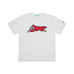 RUNNING DOG T-SHIRT - WHITE/RED