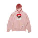 PUFF PRINT 'S' HOOD - PINK