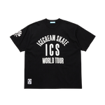 FELT LOGO WORLD TOUR T-SHIRT - BLACK