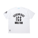 FELT LOGO WORLD TOUR T-SHIRT - WHITE