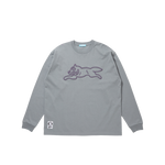 RUNNING DOG L/S T-SHIRT - COOL GRAY