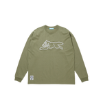 RUNNING DOG L/S T-SHIRT - PISTACHIO