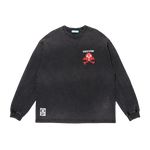 DAMAGED  ICECREAM L/S T-SHIRT - BLACK
