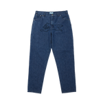 APPLIQUE LOGO BUGGY DENIM PANTS - BLUE