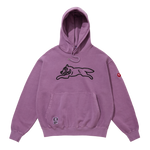 OVERDYED RUNNING DOG HOOD - PURPLE