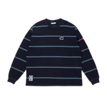 BORDER L/S T-SHIRT - NAVY